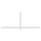 Ekena Millwork Eugene Architectural Grade PVC Gable Bracket, 108"W x 45"H x 4"D x 4"F, 10/12 Pitch GBP108X45X0404EUG00 - alternate 2